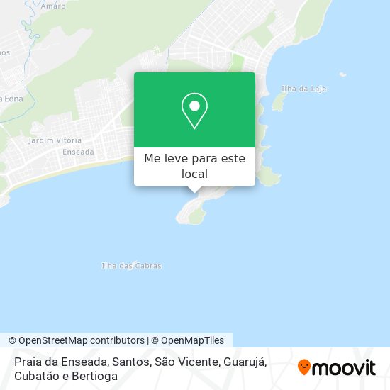 Praia da Enseada mapa