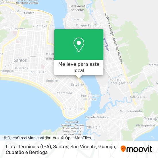 Libra Terminais (IPA) mapa