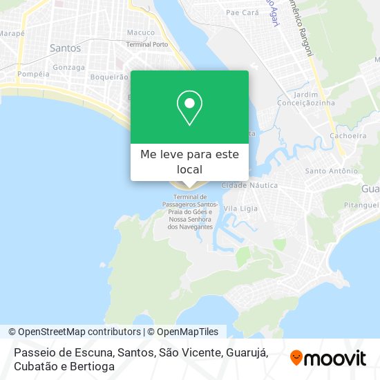 Passeio de Escuna mapa