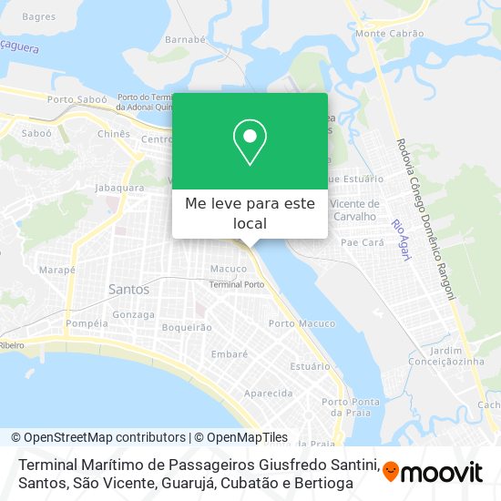 Terminal Marítimo de Passageiros Giusfredo Santini mapa