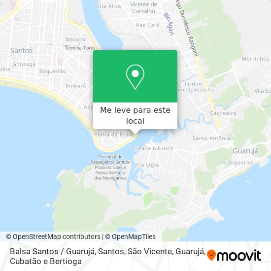 Balsa Santos / Guarujá mapa