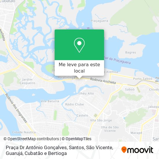 Praça Dr Antônio Gonçalves mapa