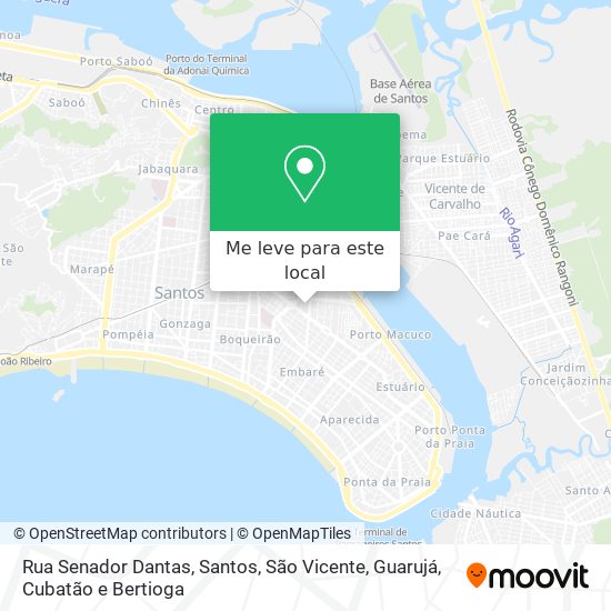 Rua Senador Dantas mapa