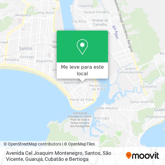 Avenida Cel Joaquim Montenegro mapa