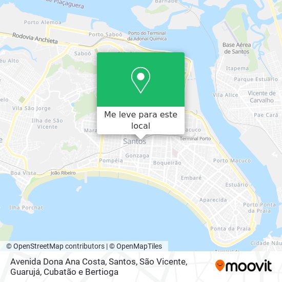 Avenida Dona Ana Costa mapa