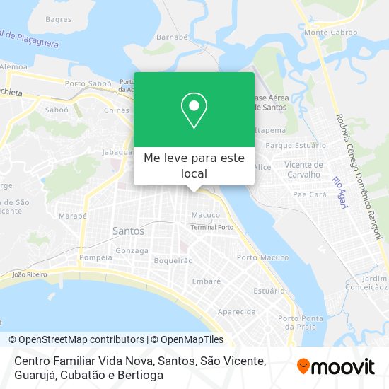 Centro Familiar Vida Nova mapa