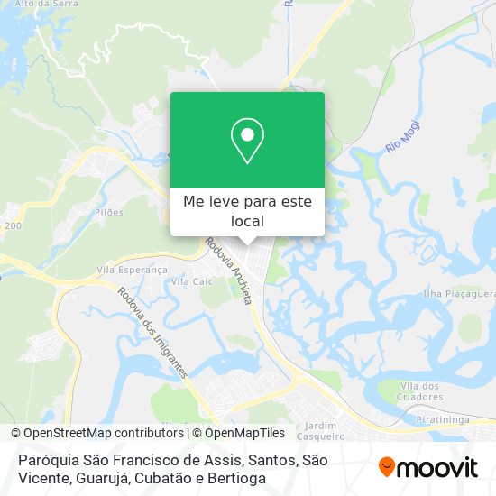 Paróquia São Francisco de Assis mapa