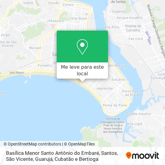 Basílica Menor Santo Antônio do Embaré mapa