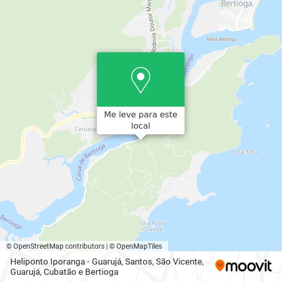 Heliponto Iporanga - Guarujá mapa
