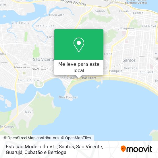 Estação Modelo do VLT mapa