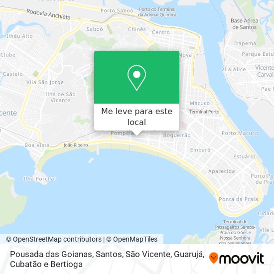 Pousada das Goianas mapa