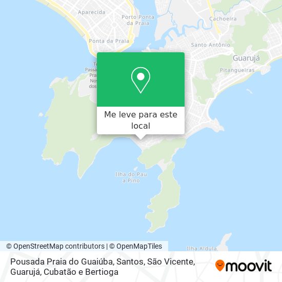 Pousada Praia do Guaiúba mapa