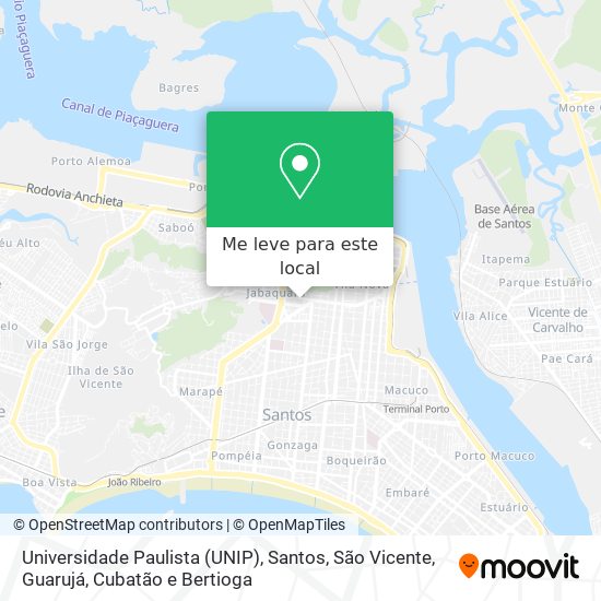 Universidade Paulista (UNIP) mapa