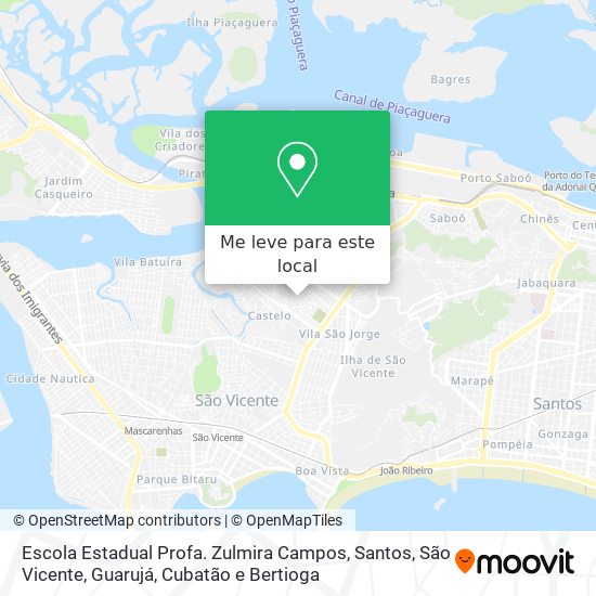 Escola Estadual Profa. Zulmira Campos mapa