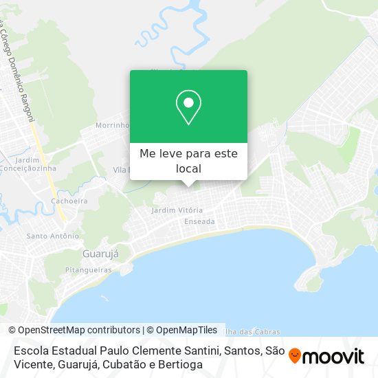 Escola Estadual Paulo Clemente Santini mapa