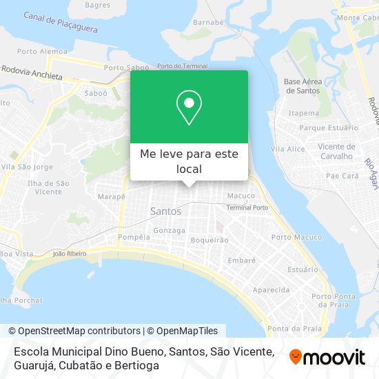 Escola Municipal Dino Bueno mapa