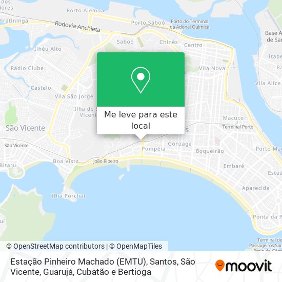 Estação Pinheiro Machado (EMTU) mapa