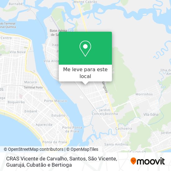 CRAS Vicente de Carvalho mapa