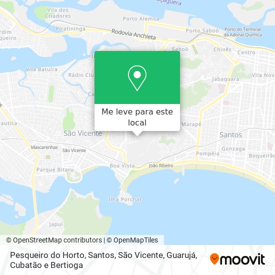 Pesqueiro do Horto mapa