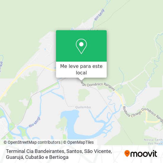 Terminal Cia Bandeirantes mapa