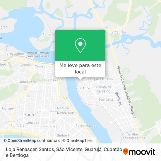 Loja Renascer mapa