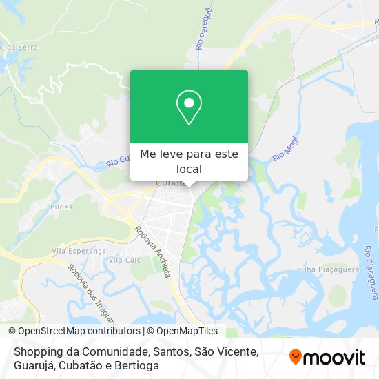 Shopping da Comunidade mapa