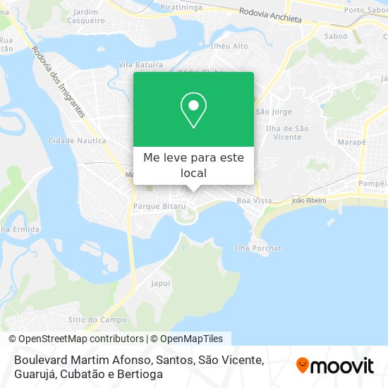 Boulevard Martim Afonso mapa