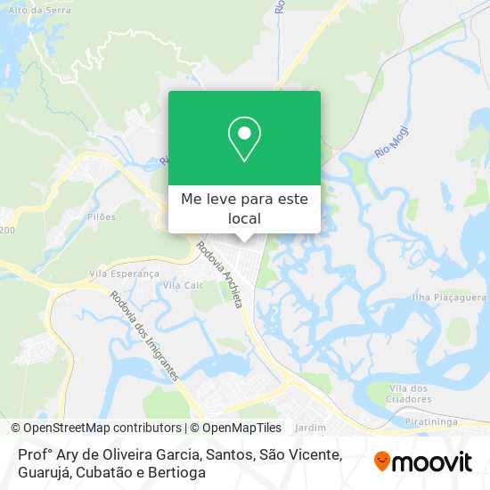 Prof° Ary de Oliveira Garcia mapa
