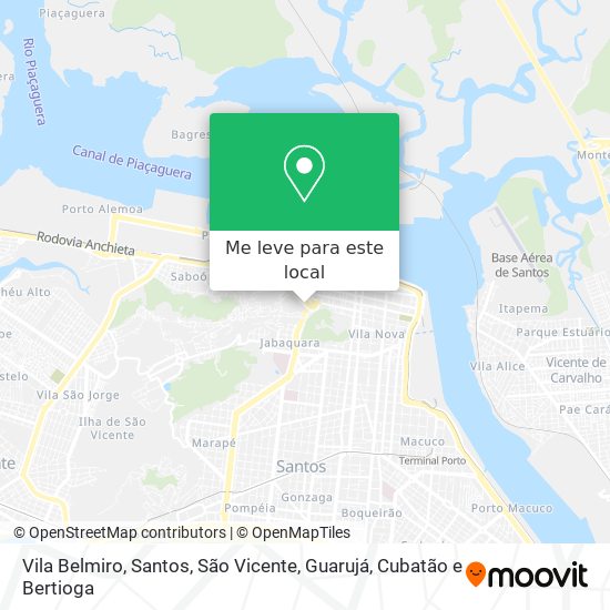 Vila Belmiro mapa