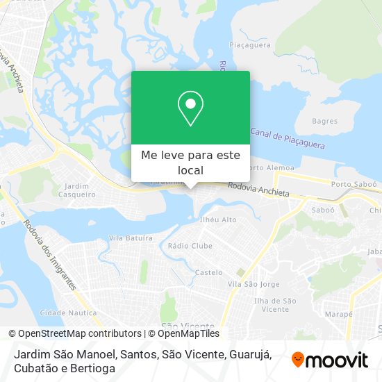 Jardim São Manoel mapa