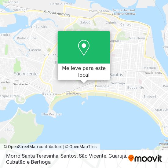 Morro Santa Teresinha mapa