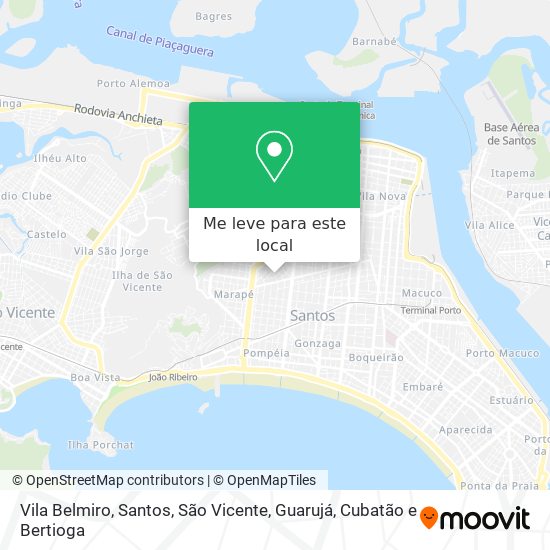 Vila Belmiro mapa