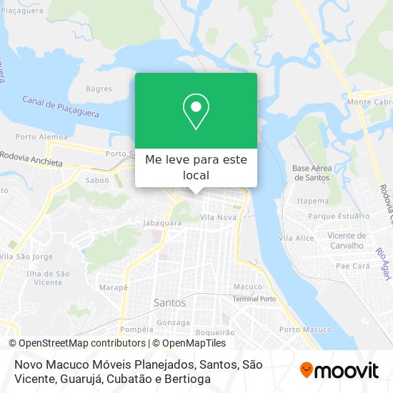Novo Macuco Móveis Planejados mapa