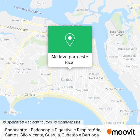 Endocentro - Endoscopia Digestiva e Respiratória mapa