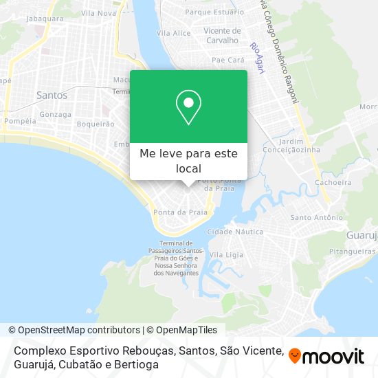 Complexo Esportivo Rebouças mapa