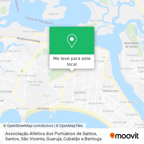 Associação Atlética dos Portuários de Santos mapa