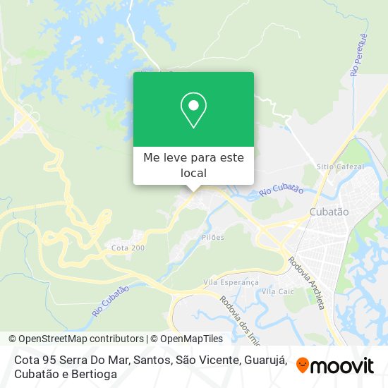 Cota 95 Serra Do Mar mapa