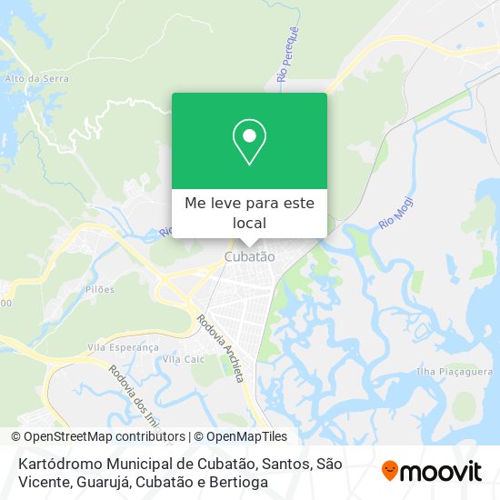 Kartódromo Municipal de Cubatão mapa