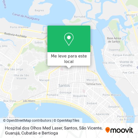 Hospital dos Olhos Med Laser mapa