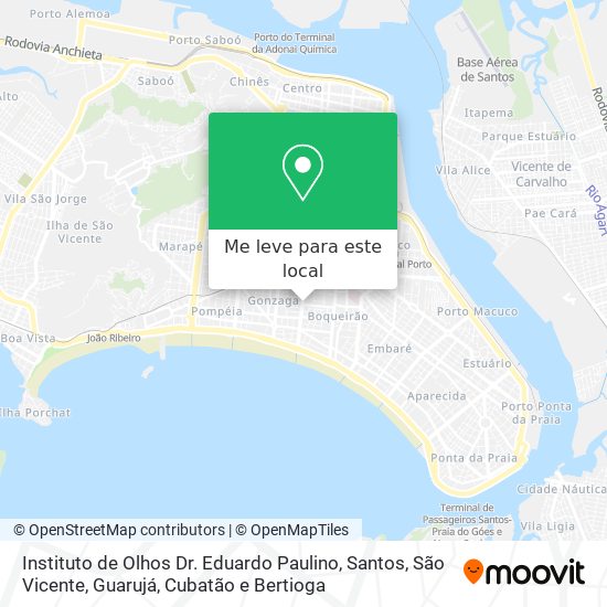 Instituto de Olhos Dr. Eduardo Paulino mapa