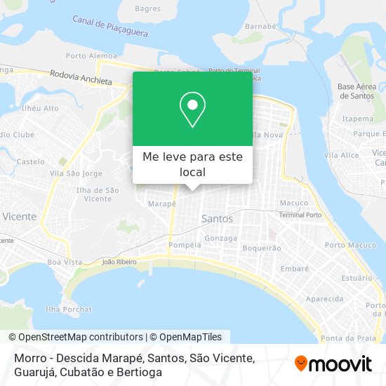 Morro - Descida Marapé mapa