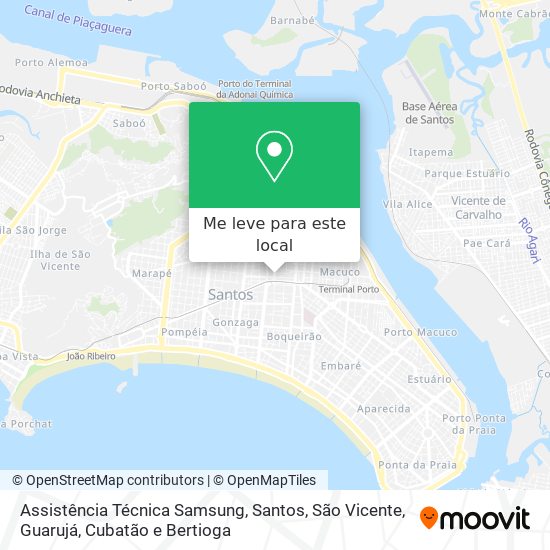 Assistência Técnica Samsung mapa