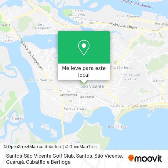 Santos-São Vicente Golf Club mapa