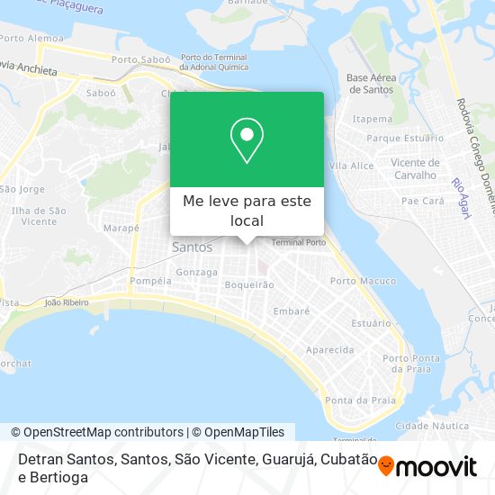 Detran Santos mapa