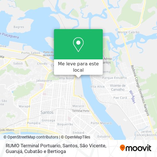 RUMO Terminal Portuario mapa