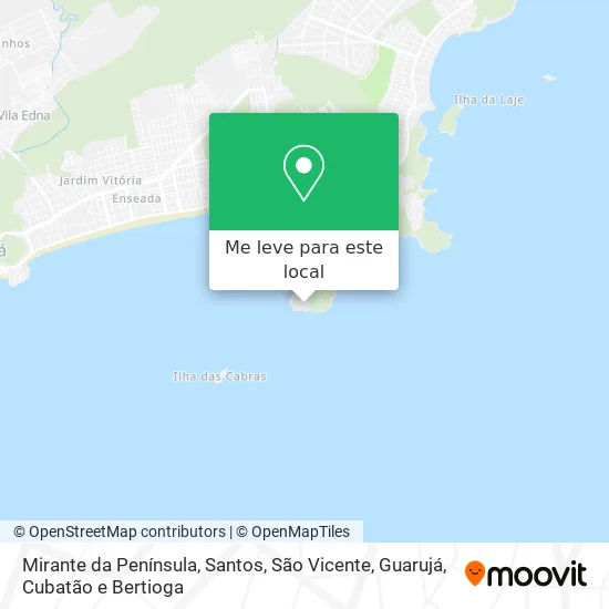 Mirante da Península mapa