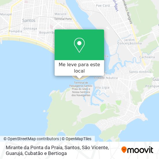 Mirante da Ponta da Praia mapa