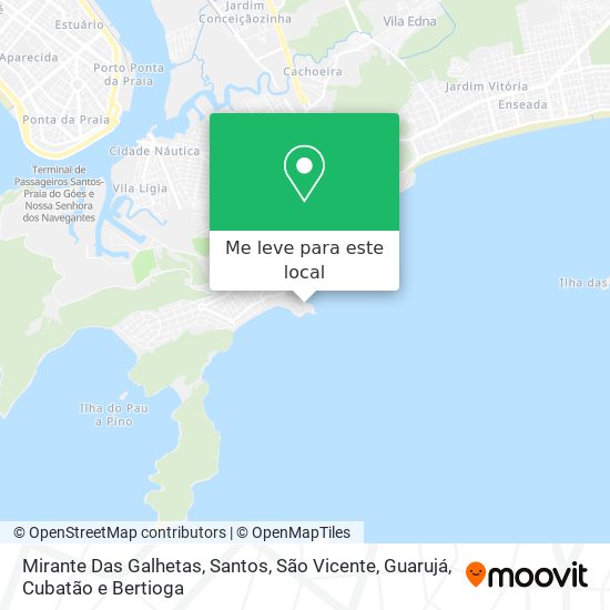 Mirante Das Galhetas mapa