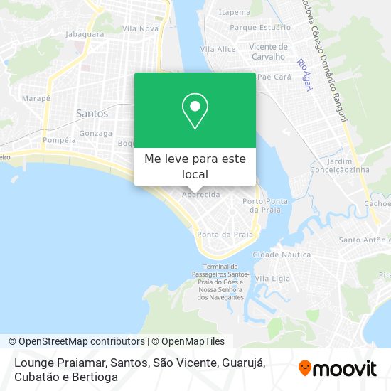 Lounge Praiamar mapa