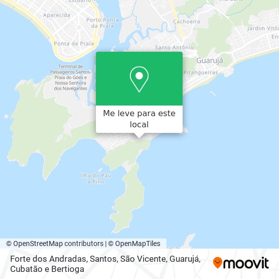 Forte dos Andradas mapa